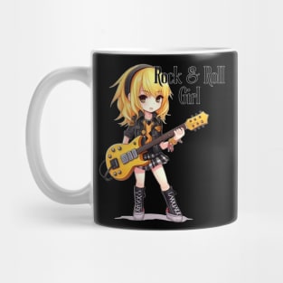 Rock & Roll Girl, Cute Girl, Girl Power Mug